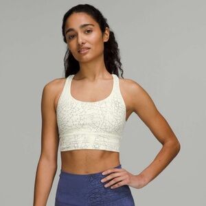 Lululemon Energy Longline Bra *Medium Support, B–D Cups - Thread Dye White Black